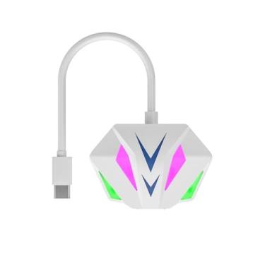 Imagem de NOUKAJU Adaptador tipo C para Ethernet, adaptador de Internet com fio RJ45 de 1000Mbps, Plug and Play, sem driver, adaptador de rede para laptop, PC, MacBook, Windows, MacOS, Linux (branco)