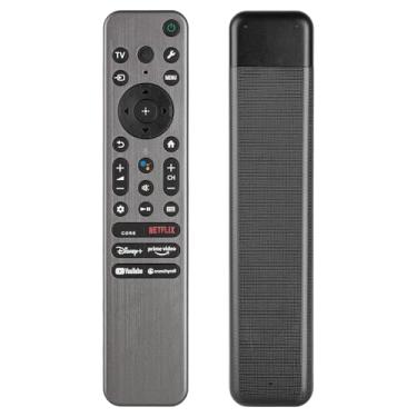 Imagem de Controle remoto por voz RMF-TX910U compatível com Smart TV Sony 4K Ultra HD LED/XR/QD-OLED/Mini LED/OLED A80L/Controlador de substituição de Smart TVs LED Full Array com botões Netflix PrimeVideo
