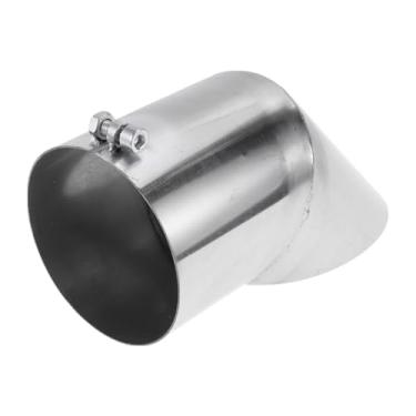Imagem de Motoforti 10,9 cm ID Inlet Turn Down Exhaust Tip T304 Polimento de Superfície de Aço Inoxidável Mandril Curva Tubo de Cotovelo 23.1 cm Comprimento Total Adequado para Tubos de Escape OD de 11 cm