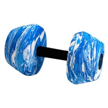 Imagem de menolana Halteres para exercícios aquáticos Equipamento de ginástica aquática Fácil de usar Homens Mulheres Premium Profissional Prático Pesos de piscina, Branco Azul