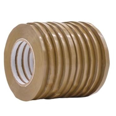 Imagem de WOD BSTC22PVC Tan pacote com 10, fita seladora de saco de poliéster - 1,27 cm x 180 m. para codificação de cores idade de perecíveis, armazenamento de alimentos, embalagem, envelhecimento e selagem de