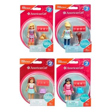Imagem de Mega Construx Conjunto de 4 bonecos montáveis da série American Girl da DRC65-999B