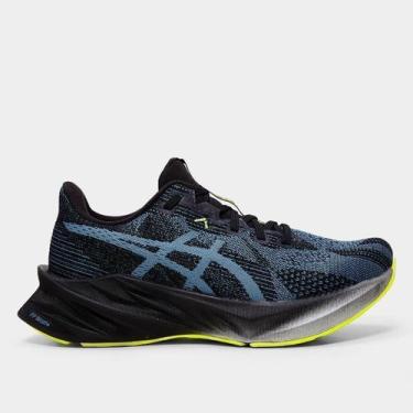 Imagem de Tênis Asics Dynablast 5 Feminino, Preto, Azul, 38