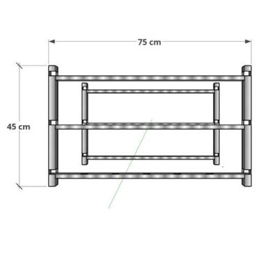 Imagem de Suporte para Churrasqueira Reforçado - WR Steel, 75cm