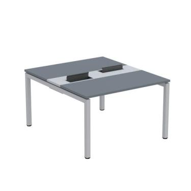 Imagem de Estação de Trabalho Mesa Plataforma Escritório Dupla para 2 Pessoas co