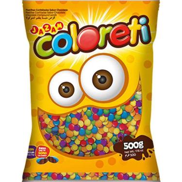 Imagem de Chocolate Confeitos Coloreti Colorido 500g Tipo Confete Mm