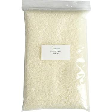 Imagem de Soapeauty 113 g Pastilhas de cera de abelha branca 100% natural, protetor labial, cuidados com a pele, cuidados com o cabelo e para o rosto, pelotas de cera de abelha branca usadas como suprimentos de