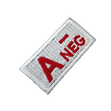 Imagem de NT0010T01 A- Tipo Sanguineo Patch Bordado Termo Adesivo - BR44