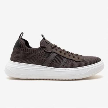 Imagem de Tênis Masculino Joe Ultra Light Knit Marrom - Democrata, 39