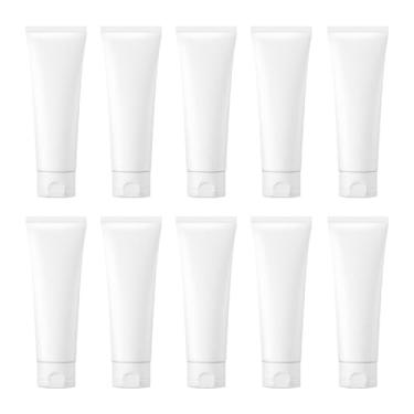 Imagem de Garrafa de apertar vazia recarregável, tubos macios de plástico pequeno/mini recipientes de viagem para loção, produtos de higiene pessoal, cremes de xampu, líquidos aprovados pela TSA, acessórios de