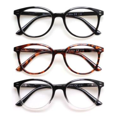 Imagem de Pacote com 3 óculos de leitura SIGVAN Spring Hinge Black/Tortoise 3.0