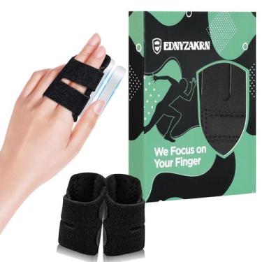 Imagem de Finger Splint EDNYZAKRN Trigger Finger com barras de metal, 2 peças