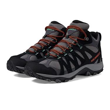 Imagem de Merrell Tênis Accentor 3 Mid masculino – forro têxtil – bico redondo – fecho de renda – design de cano alto, Preto/Carvão, 15