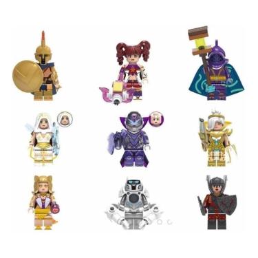 Imagem de Bonecos Blocos Montar League Of Legends Lol Ashe Ahri Riven