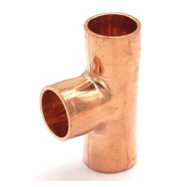 Imagem de POWTAXBJGD 1 peça I.D 6,35 x 0,8 mm Camiseta de alimentação de extremidade de cobre Adaptador de tubo de ar condicionado aquecedor de água de refrigeração