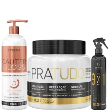 Imagem de Borabella Cauter Gloss 500ml + Pratudo 1kg + Fluido 300ml