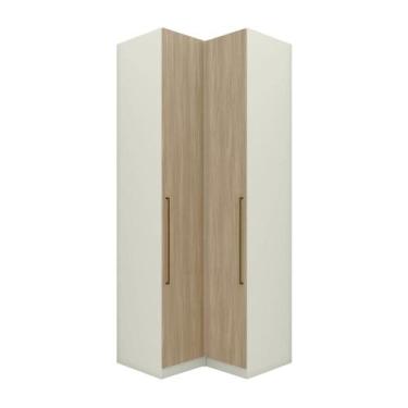 Imagem de Guarda Roupa Modulado Canto 2 Portas Seletto Areia/Jequitibá - Henn