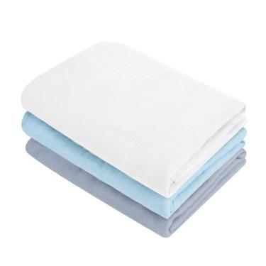 Imagem de Cobertores Swaddle MIGIOL, pacote com 3, 120 cm, macios e respiráveis