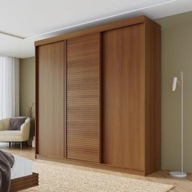 Imagem de Guarda Roupa Casal 3 Portas de Correr Samambaia Cabecasa Madeiramadeir