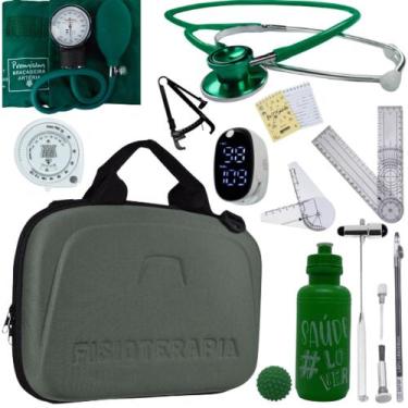 Imagem de Kit Fisioterapia Maleta Goniometro Martelo Buck Completo - Love Saude,