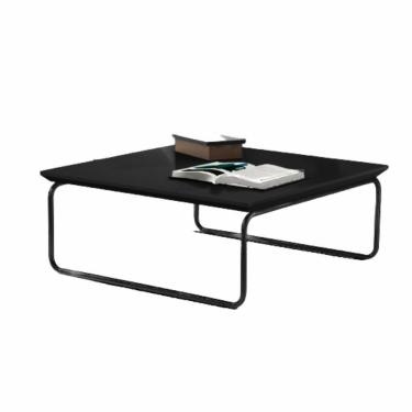 Imagem de Mesa De Centro Munique 70x70 Cm Preto Com Base Preta