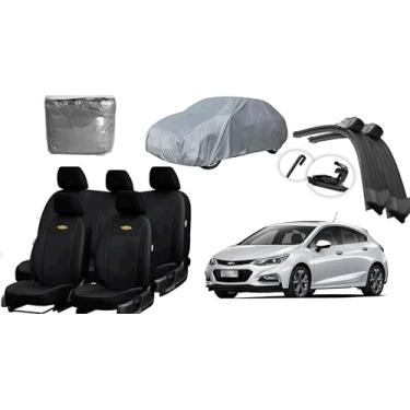 Imagem de Capa de couro +Capa de cobrir + Limpador de para - brisa -GM Cruze 17-22