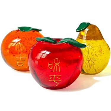 Imagem de 2026 Fengshui Tai Kat Tai Ley realçador em forma de maçã enfeites de decoração de escritório em casa estatueta em forma de fruta Bring Good Luck w5720