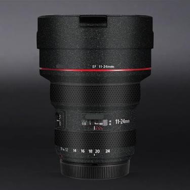 Imagem de EF 11-24 4 L II Adesivo para lente de câmera revestimento película protetora protetor corporal decalque skin para Canon EF 11-24 mm F4 L II (preto estrelado)
