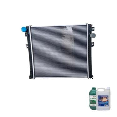 Imagem de Kit Radiador Ar MB Accelo 915C 1016 815 + Aditivo Lubrax Verde 1L + Água Desmineralizada 5L