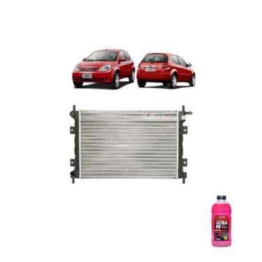 Imagem de Kit Radiador Ford Fiesta/Ká 1.6 2009/2011 Com Ar + Aditivo Radnaq T5 Vermelho