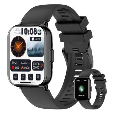 Imagem de PEJE Relogio Masculino,Tela HD de 1,83" Relógio Smartwatch com Alexa, Ai GPT, 123 Esportes,Frequência Cardíaca e Monitoramento do Sono,1 ATM à rova d'água, Compatível com Android iOS（Preto）