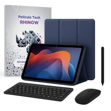 Imagem de Kit Capa Slim para Xiaomi Redmi Pad 2: Película de vidro + Caneta Precision + Teclado e Mouse (Rhinow) (Azul Escuro)