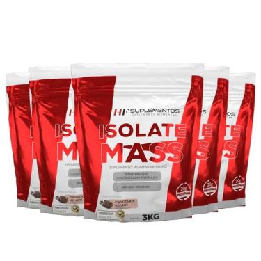 Imagem de 5X Hipercalorico Isolate Mass 3Kg Chocolate Hf Suplementos