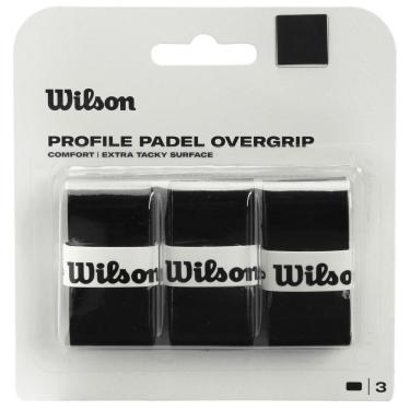Imagem de Overgrip Wilson Profile Padel com 03 Unidades Preto-Masculino