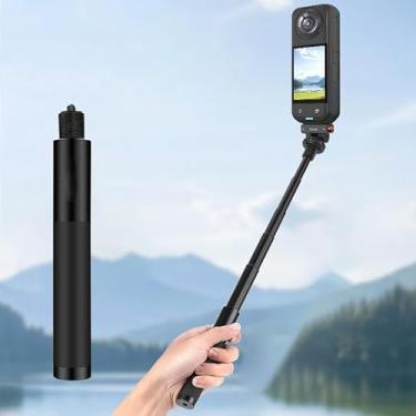 Imagem de Bastão telescópico para selfie, compatível com 19 a 72 cm, 123 g, leve para DJI OSMO 360/Osmo Action 6, câmeras de ação e estabilizadores Insta360 X5, caminhadas, ciclismo, viagens, vlogging