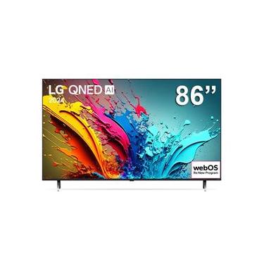 Imagem de Smart TV 86" LG 4K QNED 86QNED85T com processador a8 AI, 120Hz, Design Super Slim, FreeSync e webOS 24 Cinza / Bivolt