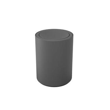 Imagem de Lixeira Serene Com Tampa Basculante 1 Litro Cinza Chumbo - Coza