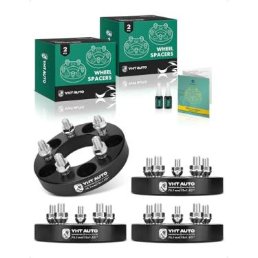 Imagem de YHTAUTO Adaptadores de roda 5 x 4,5 a 5 x 100 2,5 cm serve para Camry 83-91, Corolla, Matrix, PT Cruiser, Vibe, Cavalier, Neon, tC, xD, 5 Lug 5 x 114,3 a 5 x 100 espaçadores de pneu M12 x 1,5 e 12,9