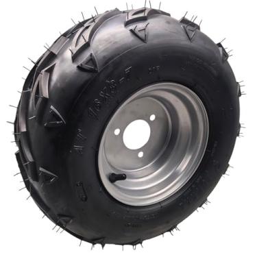 Imagem de ZTDZZH Rodas de pneu direito prata 16 × 8-7 com aro para 50-125cc TAO TAO ATV Go-Kart Mini Bike ATV.