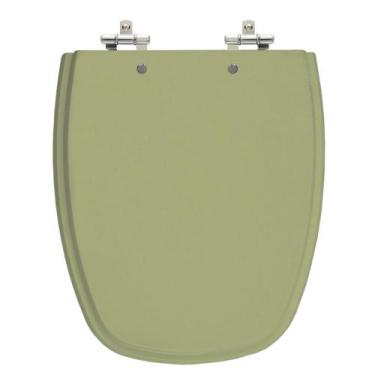 Imagem de Assento Sanitário Monte Carlo Verde Malva Tampa para Vaso Deca de Made
