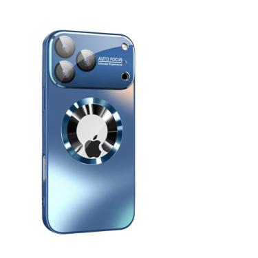 Imagem de Doulings Capa com design da série magnética para iPhone 17 Pro Max, [compatível com MagSafe] [proteção contra queda militar e lente de câmera completa] Janela grande com logotipo vista à prova de