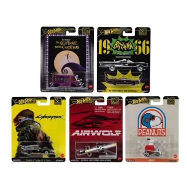 Imagem de Kit 5 Carrinhos Hot Wheels Coleção Cultura Pop - Mattel