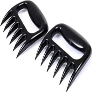 Imagem de Garra para churrasco resistente, corta carne, garfo, util, seguro, desfiador, pratico, grande, azul.