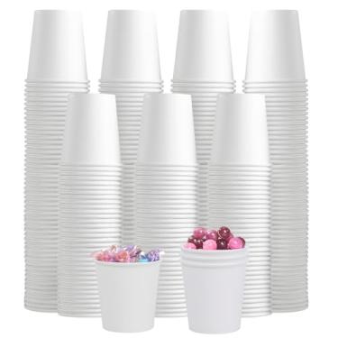 Imagem de Lamosi Pacote com 200 copos descartáveis de papel para banheiro, 85 g, pequenos copos dentários para lanches, frutas, doces