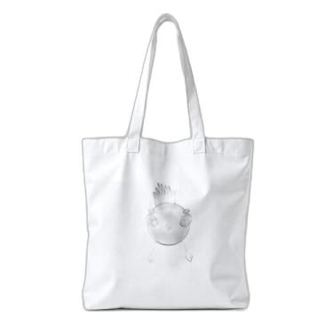 Imagem de Kit 10 Sacola Ecologica Charmosa Reutilizável 38x41.5cm Estampa Galinha Desenho Animado