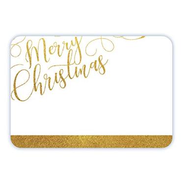 Imagem de Avery Etiquetas de nome Merry Christmas, escrita dourada, etiquetas de presente, lembrancinhas de festa, sem levantamento, apenas escrita à mão, 36 etiquetas de nome