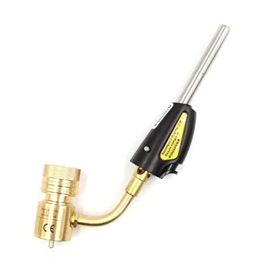 Imagem de Tocha de Solda Portátil Industrial Alta Temperatura Tipo EUA com Ignição Elétrica Chama Ajustável para Soldagem Aquecimento Cozinha Reparo Geladeira e Ar Condicionado