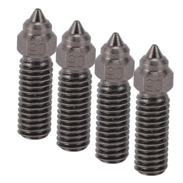 Imagem de KIMISS Bicos Extrusores de Impressora 3D de 4 Unidades para Ajuste para CR K1, CR M4, Vyper, Kobra - Aço Endurecido para Extrusão Suave e Desempenho Antientupimento (0,5mm)