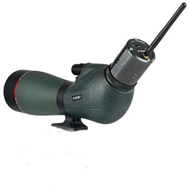 Imagem de SVBONY SV406P 20-60x80 ED Spotting Scope, com câmera eletrônica, lente focal ED Representação de cor real, Digiscopia IPX7 à prova d'água, mira óptica de ultra alta definição para observação de