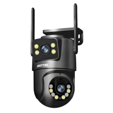 Imagem de ANJ.GG Câmera de Segurança Interna/Externa, Estilo Domo, 1080p, Detecção de Movimento, Monitoramento Residencial, V17-preto, Wi-Fi/Com fio, Áudio Bidirecional, AC/DC, Wi-Fi